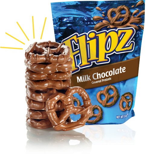 Flipz Milk Chocolate Pretzel Pouch 5oz 6ct